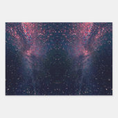 Elegante Luxus-Sterne und Glanz Geschenkpapier Set (Vorderseite)