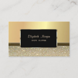 Elegante Luxus Stylisch, Falsches Gold Glitter Visitenkarte