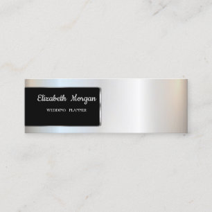 Elegante Luxus Stylisch Silber , Rahmen Mini Visitenkarte