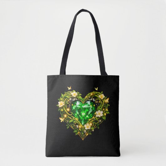 Elegante Luxus-Tasche 'Emerald Heart' Tasche (Vorderseite)