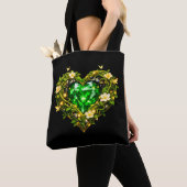 Elegante Luxus-Tasche 'Emerald Heart' Tasche (Von Nahem)