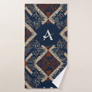 Elegante Luxusinsel Afrikanische Karibik Badehandtuch