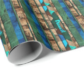 Elegante Luxusinsel Afrikanische Karibik Geschenkpapier (Rolleneckpunkt)