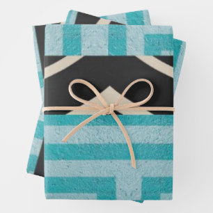 Elegante Luxusinsel Afrikanische Karibik Geschenkpapier Set