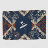 Elegante Luxusinsel Afrikanische Karibik Golfhandtuch (Horizontal)