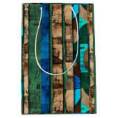 Elegante Luxusinsel Afrikanische Karibik Mittlere Geschenktüte (Vorderseite)