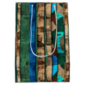 Elegante Luxusinsel Afrikanische Karibik Mittlere Geschenktüte (Rückseite)