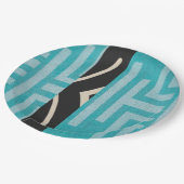 Elegante Luxusinsel Afrikanische Karibik Pappteller (Schrägansicht)