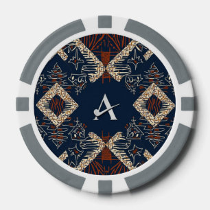 Elegante Luxusinsel Afrikanische Karibik Pokerchips