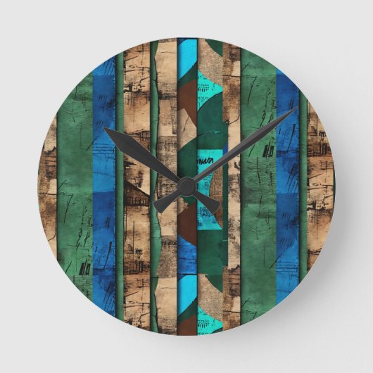 Elegante Luxusinsel Afrikanische Karibik Runde Wanduhr (Vorderseite)