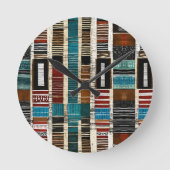 Elegante Luxusinsel Afrikanische Karibik Runde Wanduhr (Vorderseite)