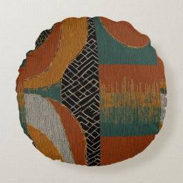 Elegante Luxusinsel Afrikanische Karibik Rundes Kissen