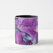 Elegante Magenta aquamarine Hydrangeas Beste Tante Tasse (Zentrum)