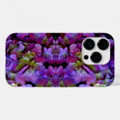 Elegante Magenta Lila-blaue Hydrangeas-Blume Case-Mate iPhone Hülle (Rückseite (Horizontal))