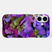 Elegante Magenta Lila Hydrangeas-Blume Case-Mate iPhone Hülle (Rückseite (Horizontal))