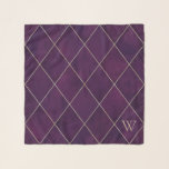 Elegante Magenta Lila Raute Mit Monogramm drucken Schal<br><div class="desc">Ein wunderschönes elegantes Deep Magenta Lila Raute Muster Skarf. Es kann mit der Initial des Namens mit Monogramm werden. Es ist ein perfektes Geschenk für Ihre Mama,  Ehefrau,  Tochter,  Freundin oder Verlobte.</div>