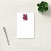 Elegante Magenta Rose Floral Bouquet Post-it Klebezettel (Büro)