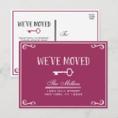 Elegante Magenta Wichtige Ankündigung (Vorne/Hinten)