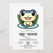 Elegante Magic Frog Baby Shower Einladung (Vorne/Hinten)