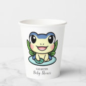 Elegante Magic Frog Baby Shower Pappbecher (Vorderseite)
