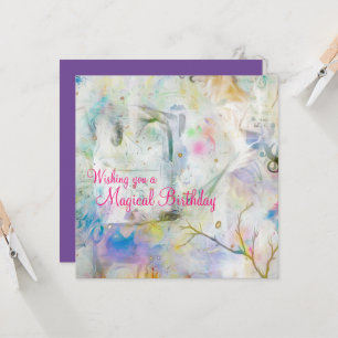 Elegante Magical Birthday Dancer Abstrakt Pastel Karte