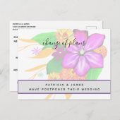 Elegante, magische und kühne, florale Änderung von Postkarte (Vorne/Hinten)