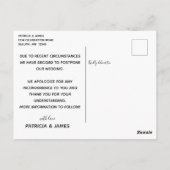 Elegante, magische und kühne, florale Änderung von Postkarte (Rückseite)