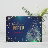 Elegante Magische Weihnachtsfeiern Einladung (Stehend Vorderseite)