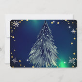 Elegante Magische Weihnachtsfeiern Einladung (Rückseite)