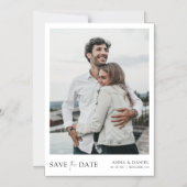 Elegante, magnetische Save the Date Hochzeitseinla Magneteinladung (Vorderseite)