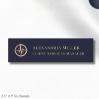 Elegante Magnetnamensmarken mit Logo
