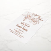 Elegante Magnolia-Blume, Babydusche Folieneinladung (Gedreht)