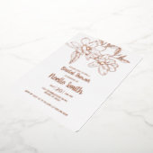 Elegante Magnolia-Blume, Brautparty Folieneinladung (Gedreht)