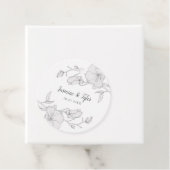 Elegante Magnolia Blume Sommerhochzeit Geschenkanhänger (Beispiel)