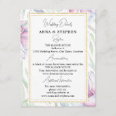 Elegante Magnolia Blumenzettel Begleitkarte (Vorderseite)