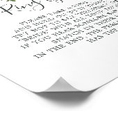 Elegante Magnolia Das Ring Game-Zeichen Poster (Ecke)