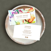 Elegante Magnolia Flora Business Card