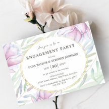 Elegante Magnolia Floral Engagement Party