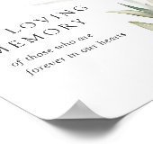 Elegante Magnolia Grüne Hochzeit in liebenswerter  Poster (Ecke)