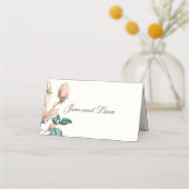 Elegante Magnolia Platzkarte (Rückseite)