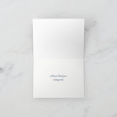 Elegante Magnolia Wasserfarbenflora Dankeschön Kar Dankeskarte (Innenseite)