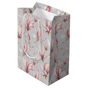 Elegante Magnolie Mittlere Geschenktüte