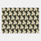 Elegante Magnolien und Red Berry Foliage Geschenkpapier Set (Vorderseite 3)