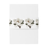 Elegante Magnolienblüten Einladungsbanderole (Rückseitenbeispiel)