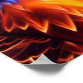 Elegante, majestätische Adler Rainbow Digitale Kun Poster (Ecke)