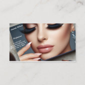 Elegante Makeup Artist Business Card Visitenkarte (Rückseite)