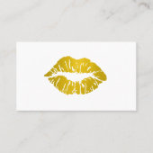 Elegante Makeup Artist Imitate Glitzer Chic Visitenkarte (Vorderseite)