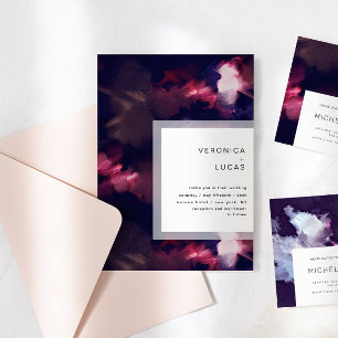 Elegante Malerei Moderner Pinselstrich Einladung