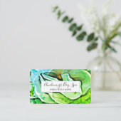 *~* Elegante Malerei ROSE Logo QR Floral Blume Visitenkarte (Stehend Vorderseite)