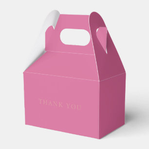 Elegante Malvenfarbene Dankeschön-Geschenkbox Geschenkschachtel